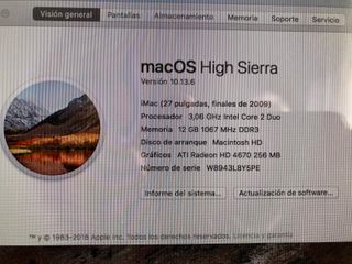 iMac 27 Apple Plata y Negro