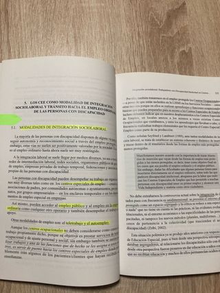 Integracion sociolaboral: Trabajadores con disc...