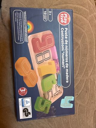 Puzzle Números Madera Montessori 3+