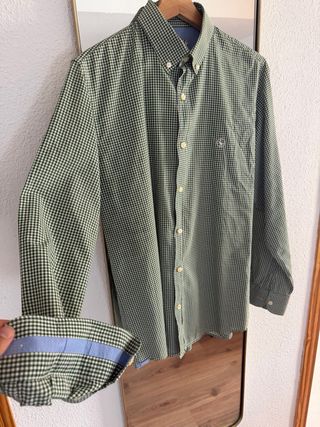 Camisa El Ganso cuadros verde Talla M-L