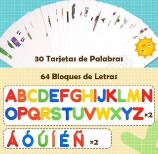 Juego Ortografía Español Letras Madera