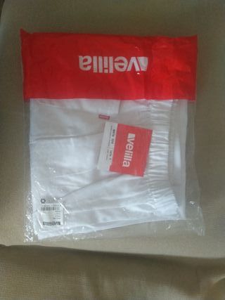 Pantalón trabajo mujer Veillia blanco Talla M.