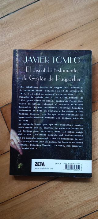 Novela de Javier Tomeo