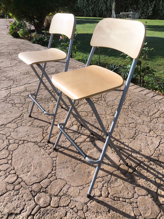 Taburetes altos madera y metal