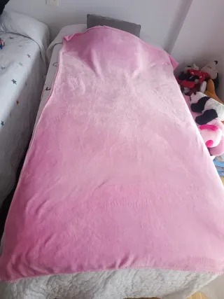 Manta infantil rosa