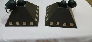 LAMPARAS DE HIERRO Y CUERDA 