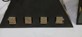 LAMPARAS DE HIERRO Y CUERDA 