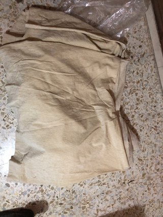 Funda mesa camilla beige tela