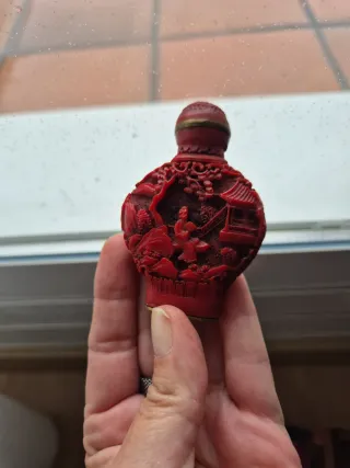 Permufero de cinabrio chino rojo