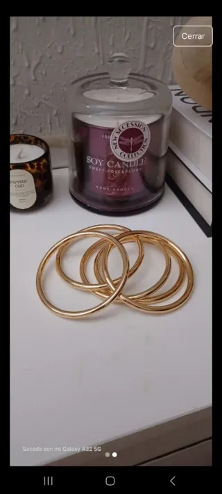 Pulseras doradas Zara