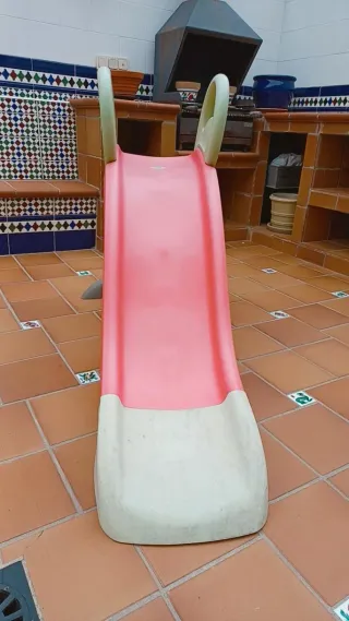 Tobogán infantil Smoby rosa