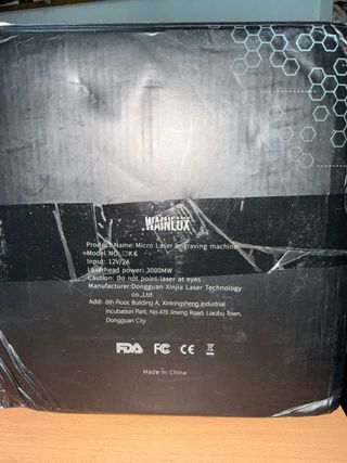 WAINLUX Máquina Grabado Láser Negra/Plateada