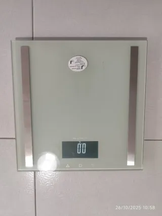 Báscula digital de vidrio