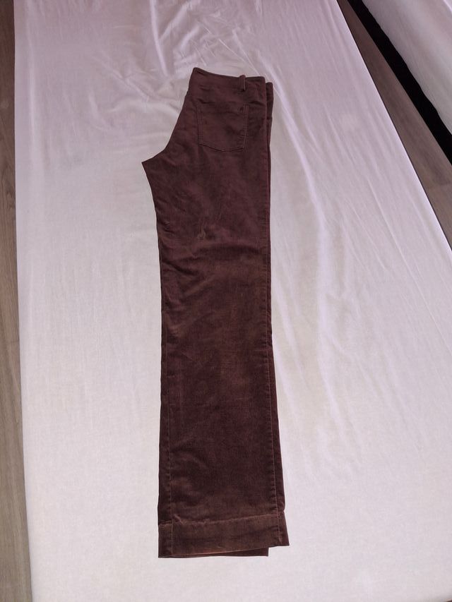 Pantalón de pana mujer marrón