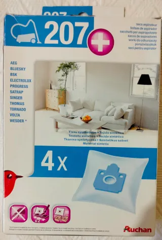 Bolsas aspirador multimarca 207 - 4 uds. Sin usar.