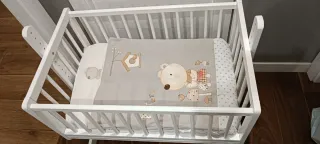 Minicuna colecho blanco mate