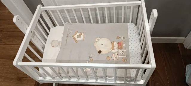 Minicuna colecho blanco mate