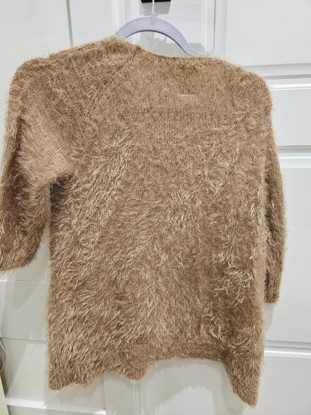 Chaqueta larga peluda niña