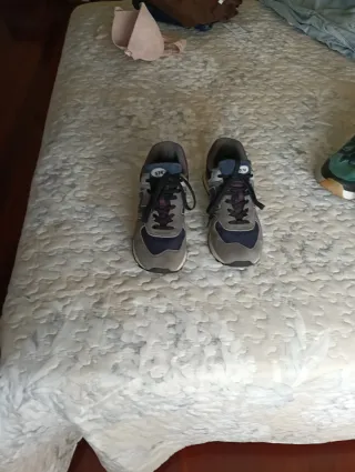 Zapatillas New Balance 574 Gris y Azul