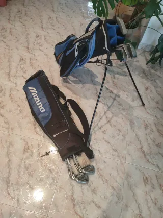 Set Palos Golf Mizuno Bolsa Putter SW PW 9