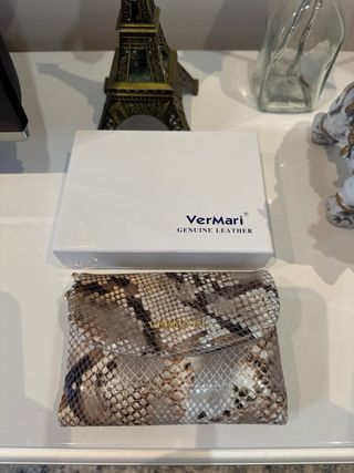 Monedero VerMari Piel Serpiente Nuevo