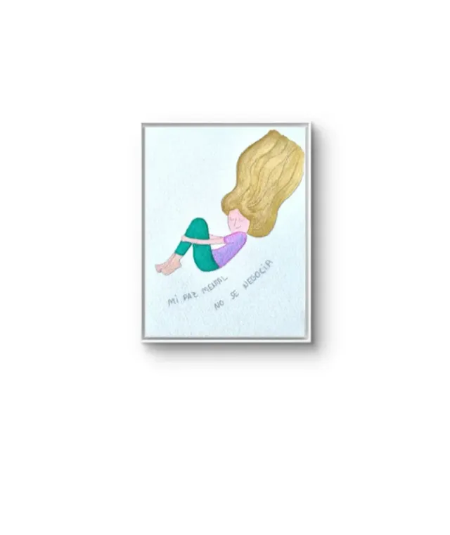 Cuadro lámina pintura. Paz mental ARTENERY