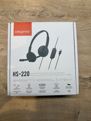 Cascos Creative HS-220 USB Mic. Cancelación Ruido
