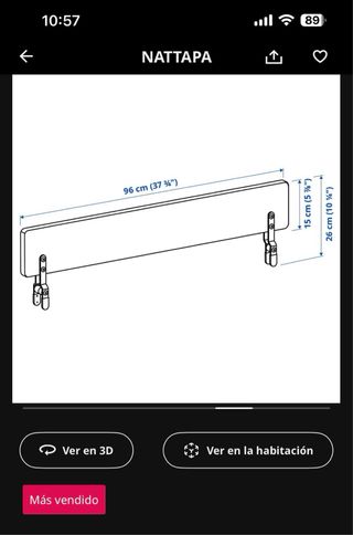 Barrera cuna Ikea