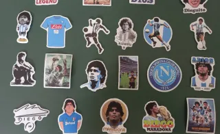 Adesivi da calcio Diego Maradona