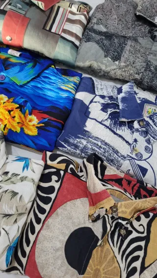 Lote 6 Camisas Vintage Multicolor