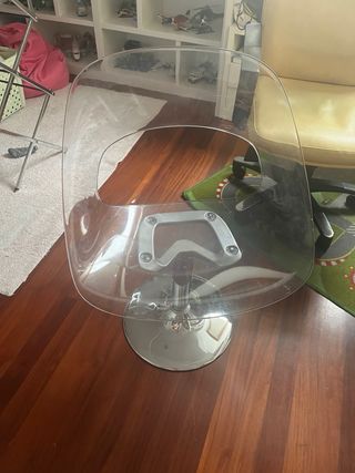 Silla de escritorio moderna transparente