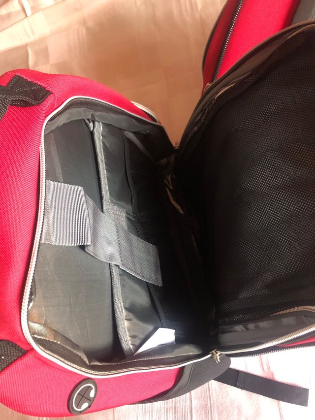 Zainetto porta PC e accessori rosso