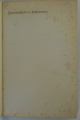 Psicoanálisis y feminismo