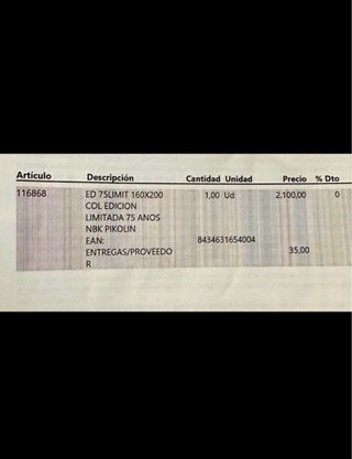 Colchón Pikolin Edición Limitada Normablock