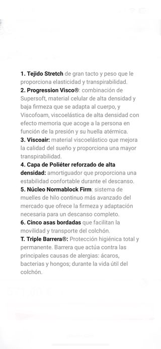 Colchón Pikolin Edición Limitada Normablock