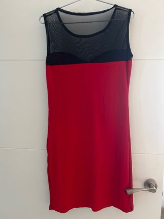 Vestido fiesta rojo Talla S