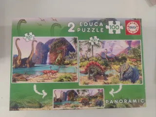 2 Puzzles Educa Dinosaurios 100 Piezas