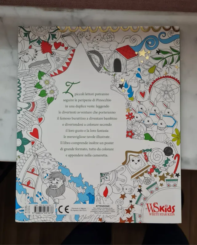 Libro da colorare "Le avventure di Pinocchio"