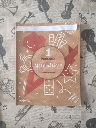 Matemáticas 1. 1Primaria.Anaya. ISBN 9788469893616