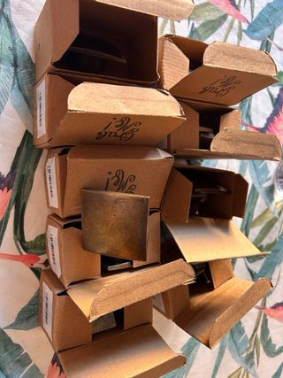 18 tiradores Mueble Bronce Vintage