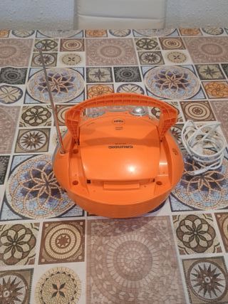 Radio CD Grundig 1440 Naranja/Plata