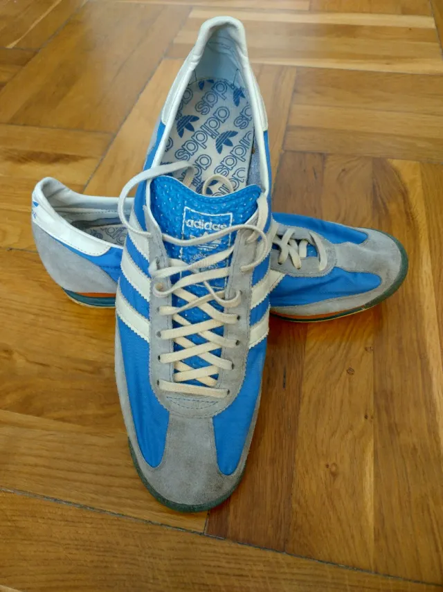 Zapatillas Adidas Talla 44.5 Azul/Gris