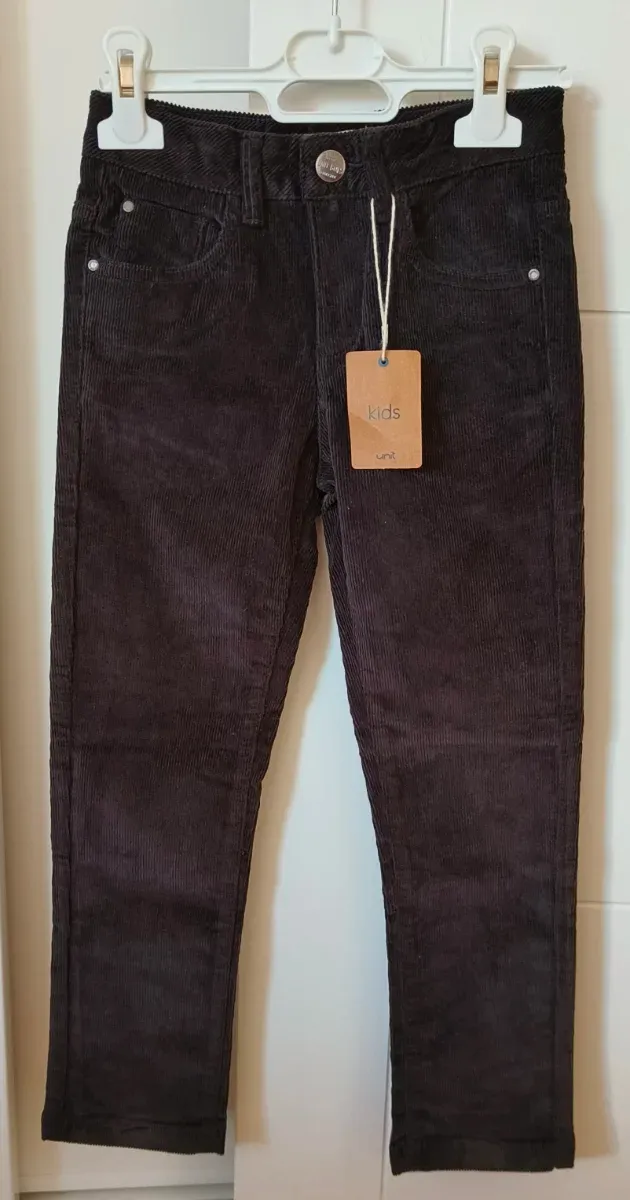Pantalón pana negro T.6 nuevo