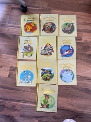 10 Libros Cuentos de oro de disney
