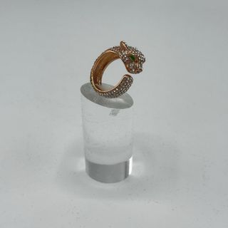 Anillo bijoux Pantera Cobre con Pavé de Brillantes