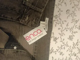 Pantalón tejano mujer marrón