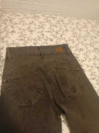 Pantalón tejano mujer marrón