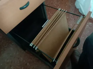 Cajonera de oficina de madera sin llave