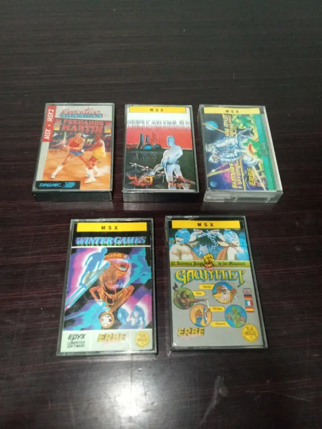 Lote 5 Juegos MSX Dynamic, EDYX, Erbe