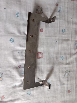 Colgador de puerta de acero 30 x 10 x 4 5 pomos